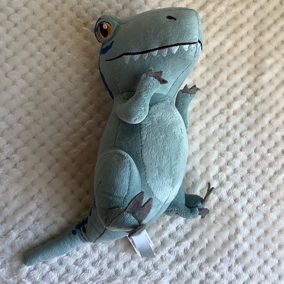 Jurassic World Blue Dinosaur Velociraptor Stuffed Animal Plush Toy - Picture 7 of 7